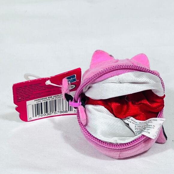 Vintage Pokemon #39 Jigglypuff Quick Change Pokeball 1999 Hasbro Plushie New - Picture 5 of 5